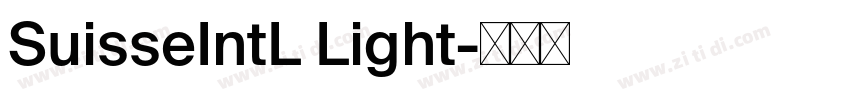 SuisseIntL Light字体转换 SuisseIntL Light字体转换